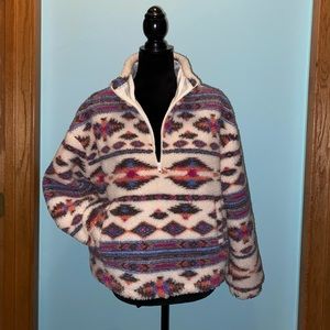 Altered State half zip sherpa sweater/sweatshirt